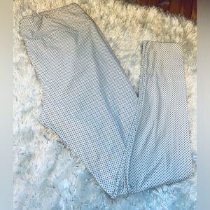 Beautiful pair of LuLaRoe leggings!  White with black polkadots.  TC